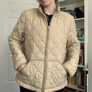 GAP Beige Quilted spring coat